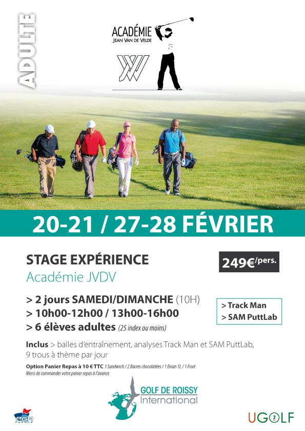 Golf de Roissy : stages juniors et adultes vacances de février