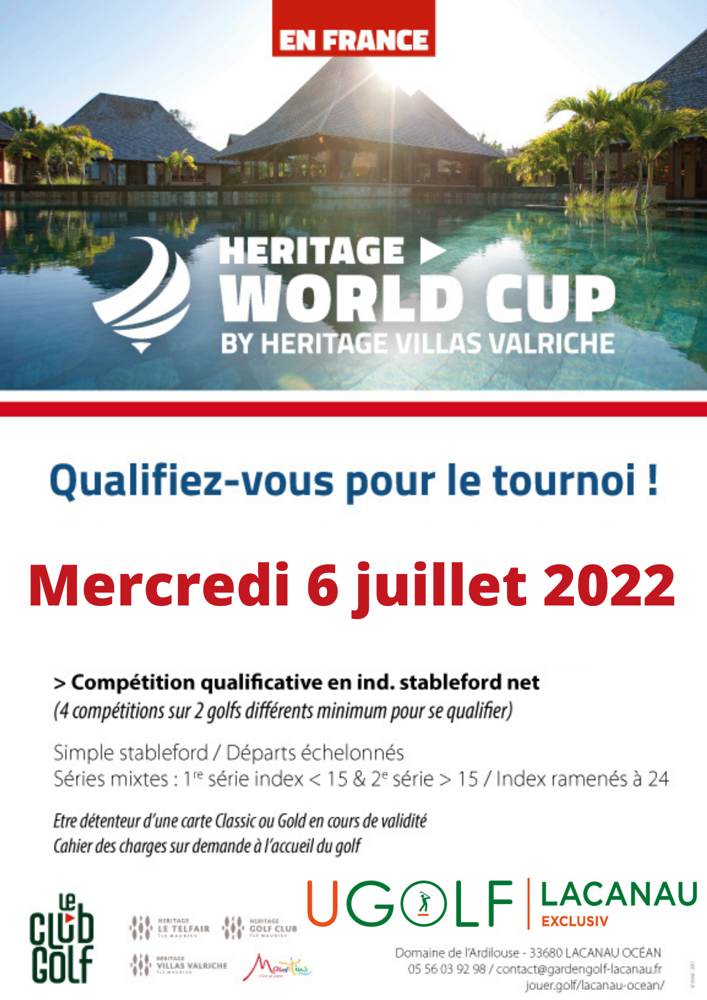 Golf de Lacanau : Compétitions du mois de juillet 1