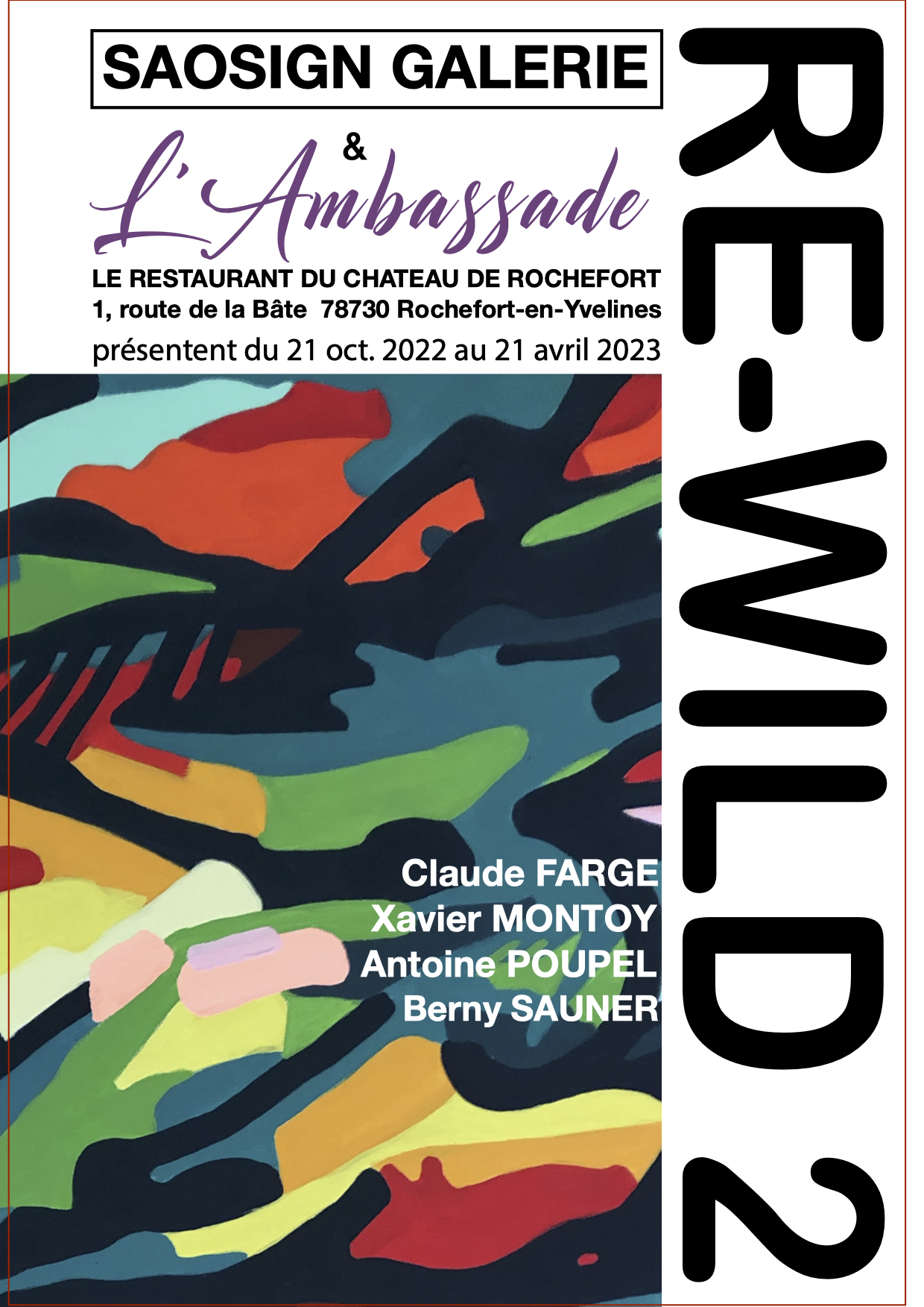 Golf du Château de Rochefort : Exposition RE-WILD 2 1