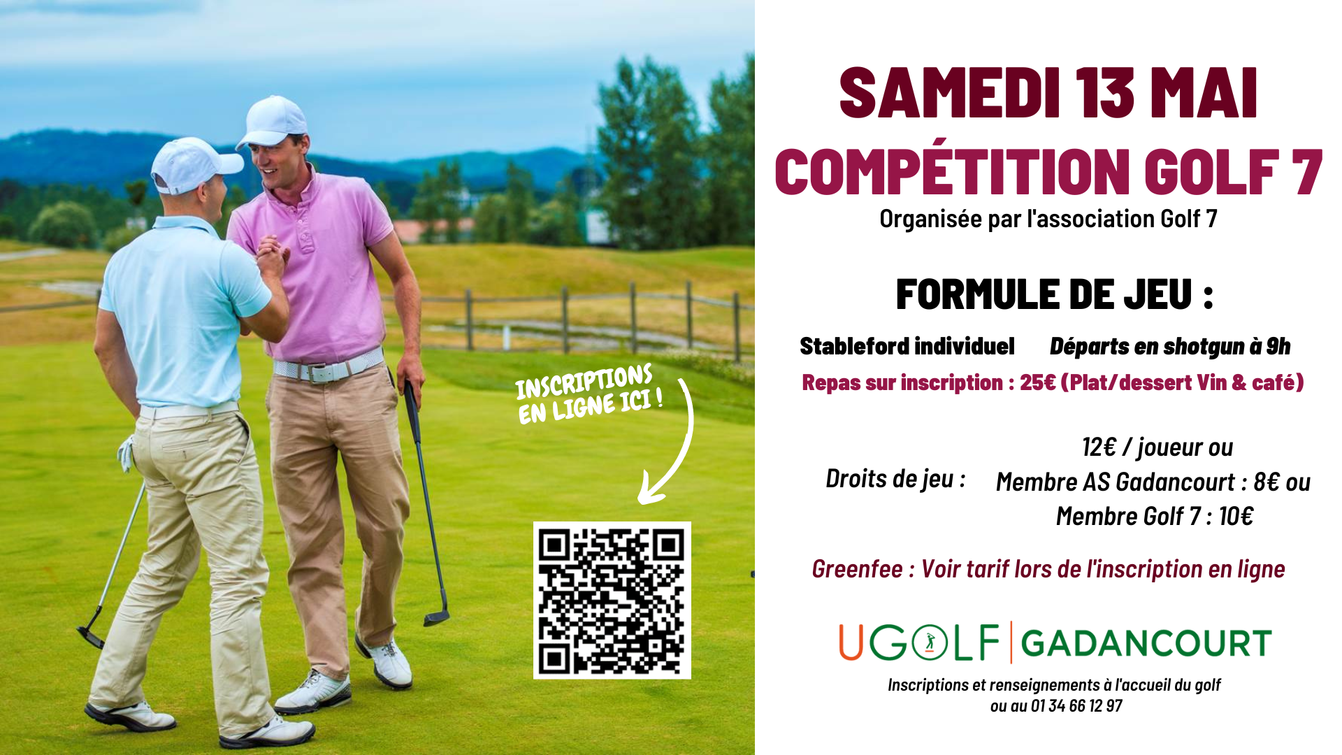 UGOLF GADANCOURT : COMPETITION GOLF 7