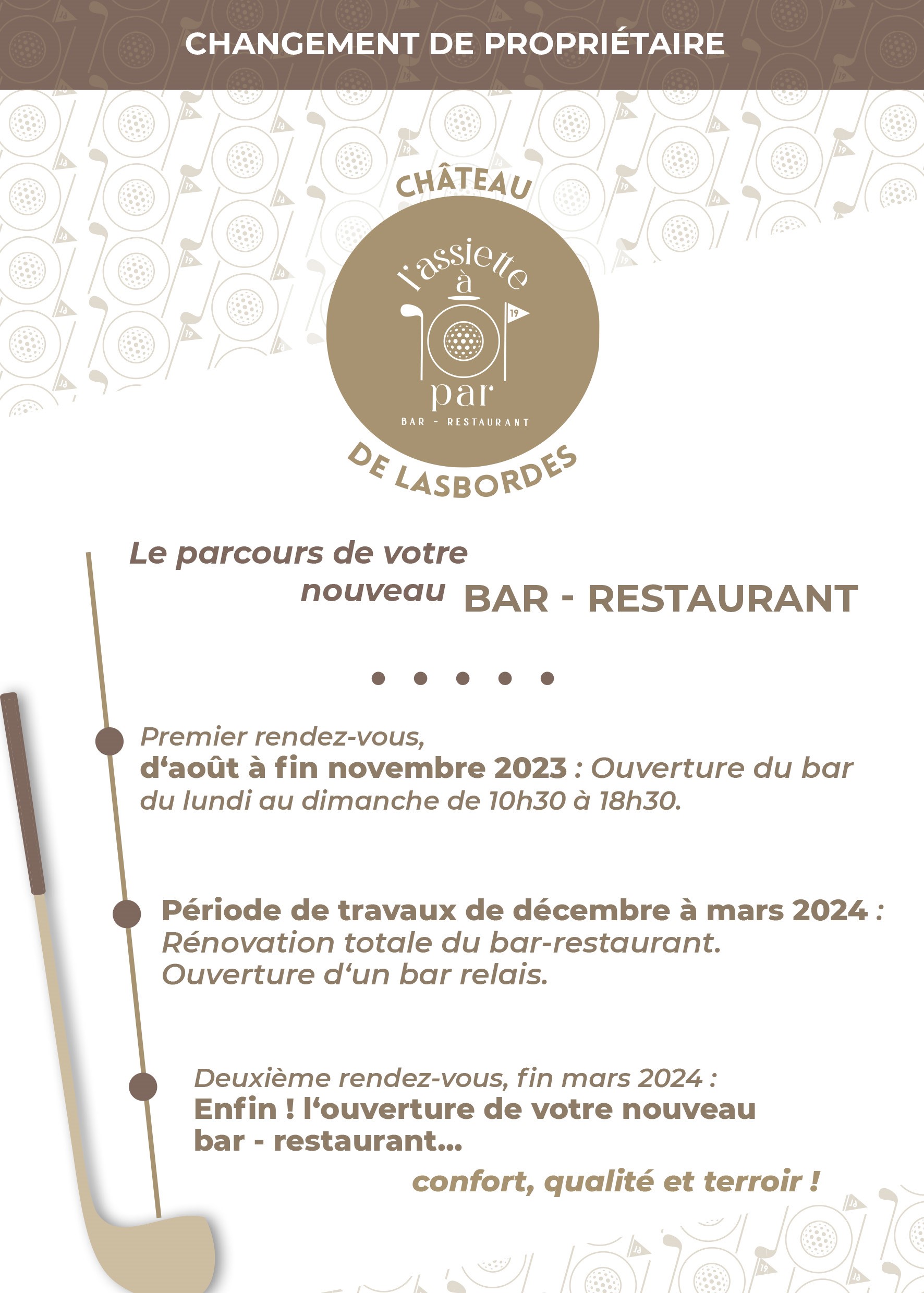 Golf d'Albi - Château de Lasbordes : Nouveau Bar - Restaurant